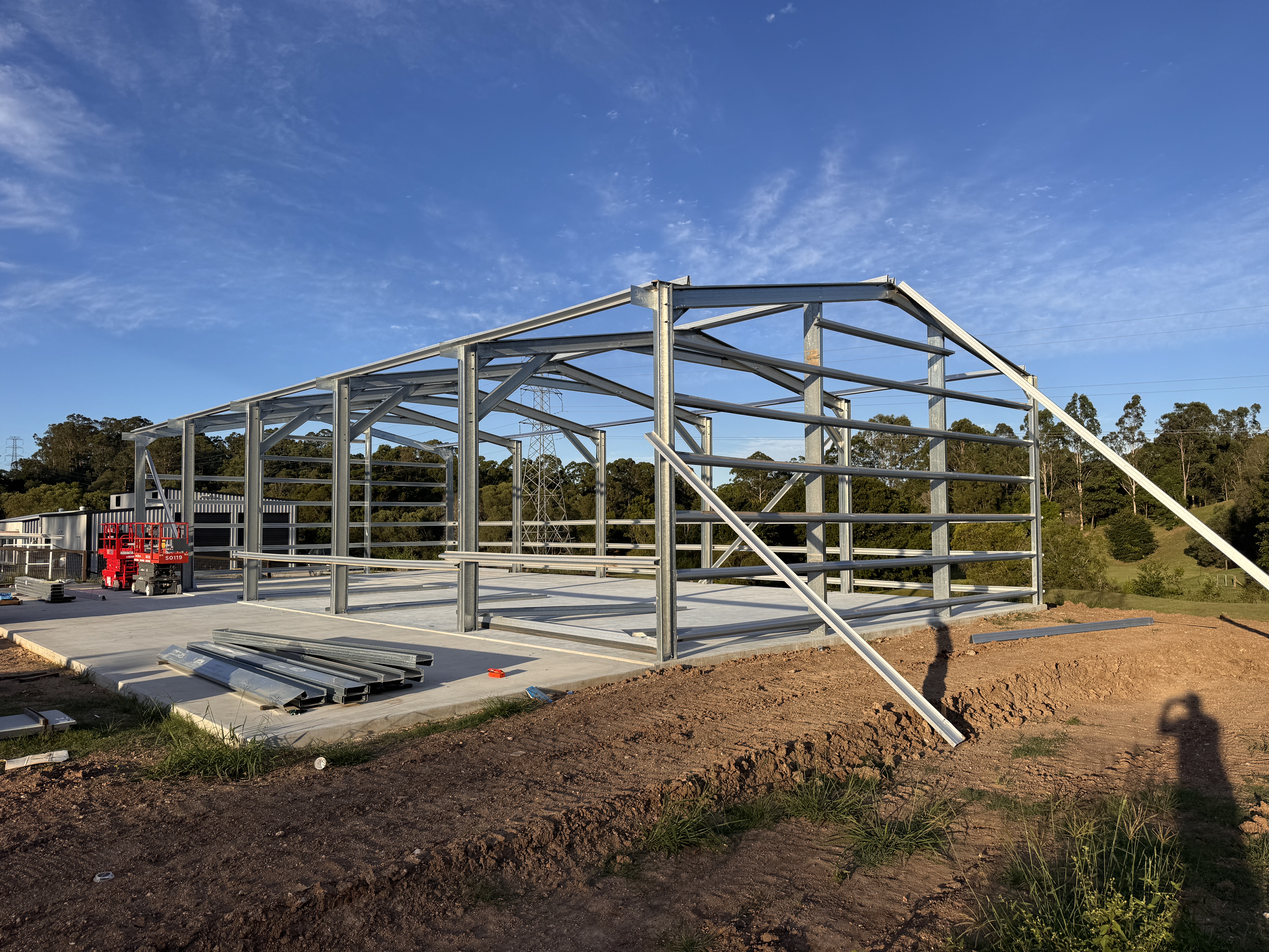 Framing carpenters on a Queensland job site